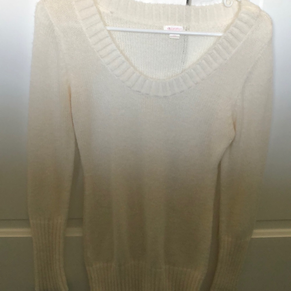 Cream sweater tunic